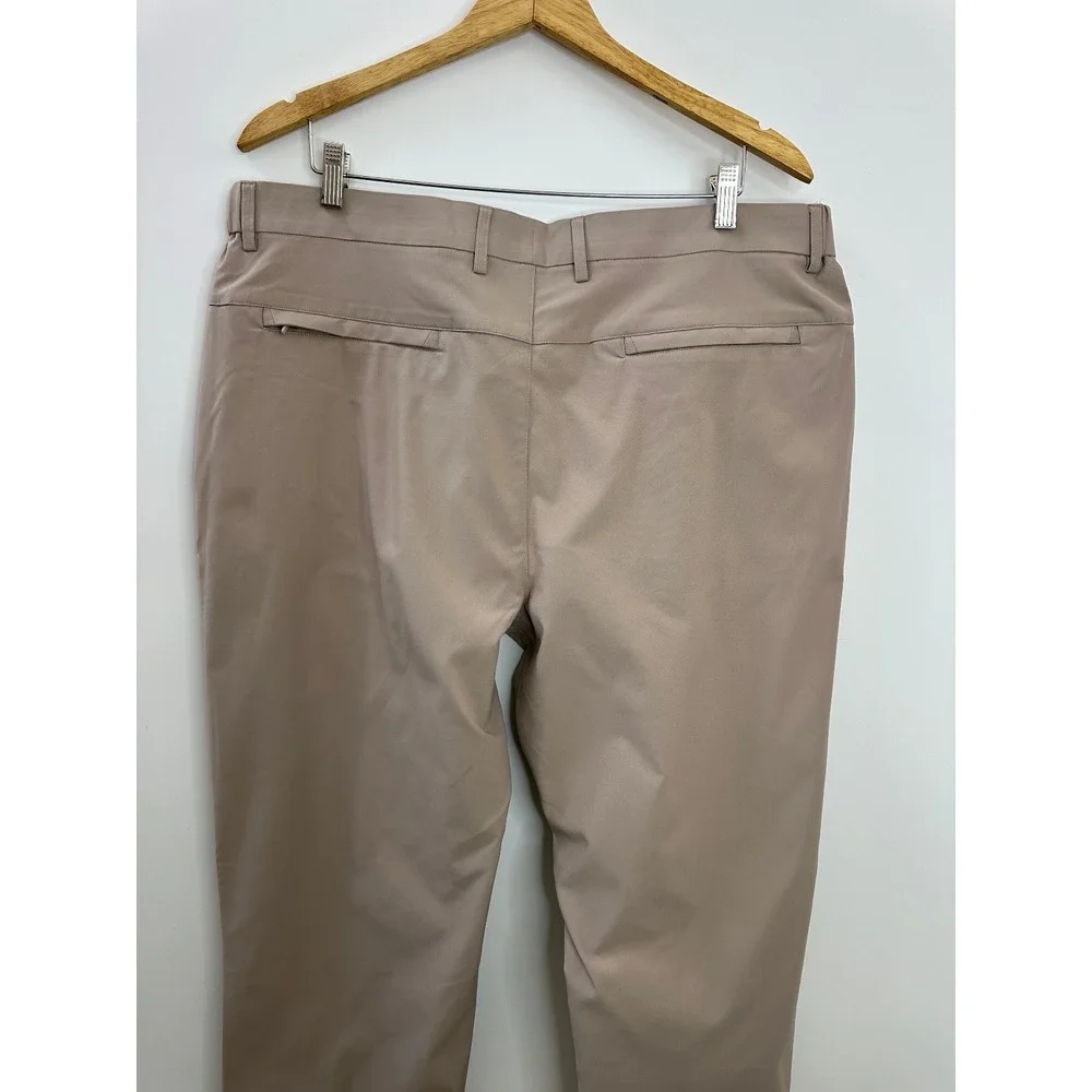 Jack Archer Jetsetter Tech Pants 38 x 32 Oak Khaki Straight Fit Performance Golf - Picture 8 of 11